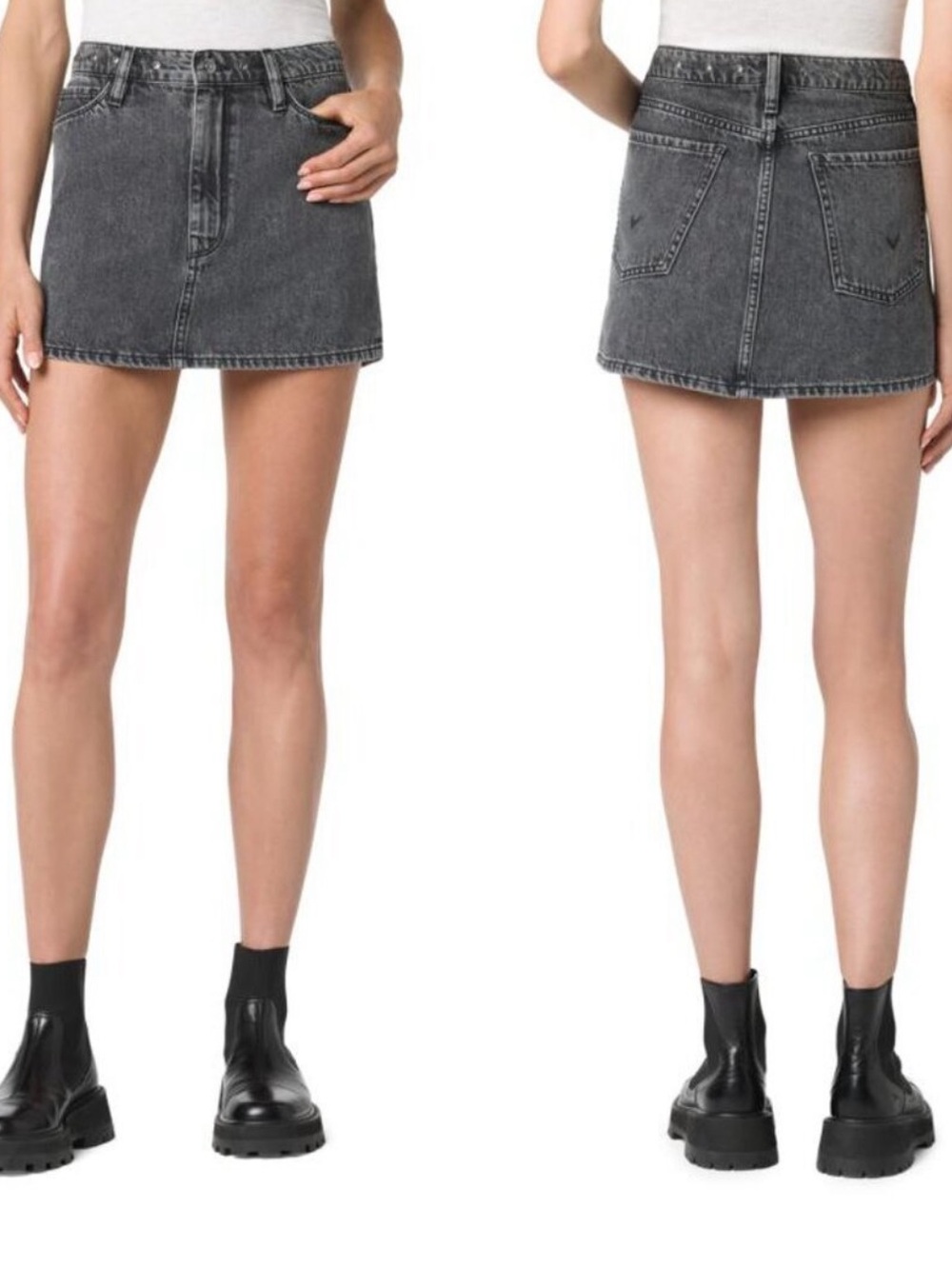 New Hudson Denim Mini Skirt